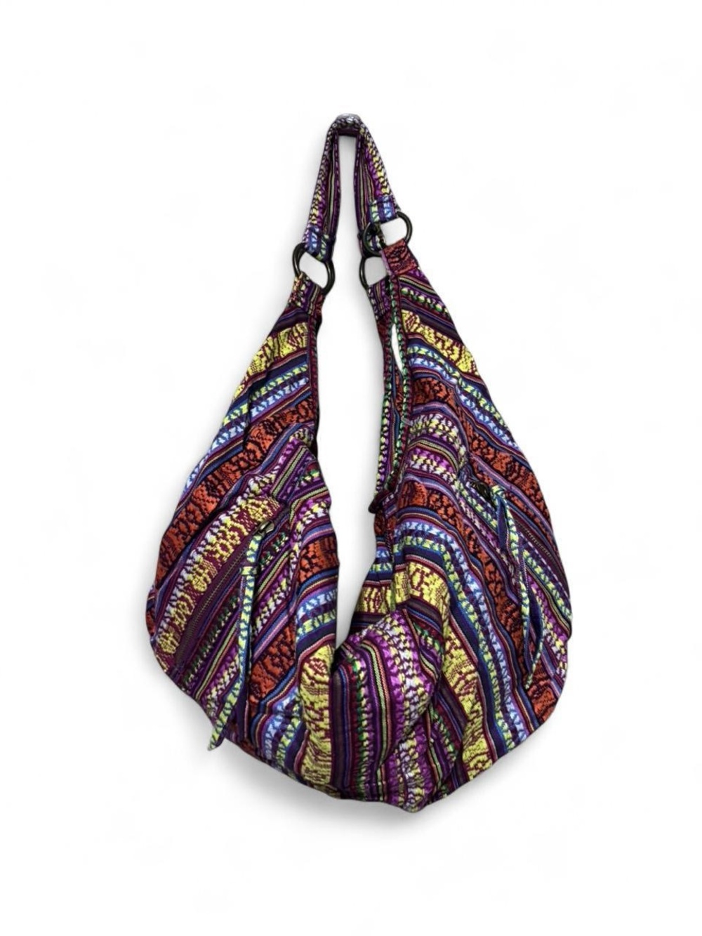 Braciano Boho Multicolor Hobo Shoulder Bag - Vibrant Pattern